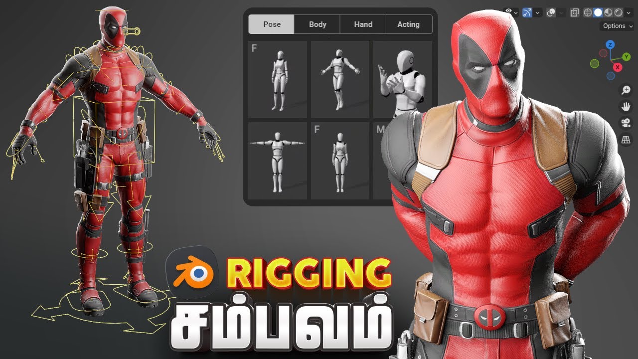 How to Rig a 3D model (Easy blender tutorial in Tamil) | Accurig ...