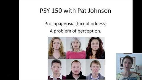 PSY 150 Sensation, Perception, and a disorder