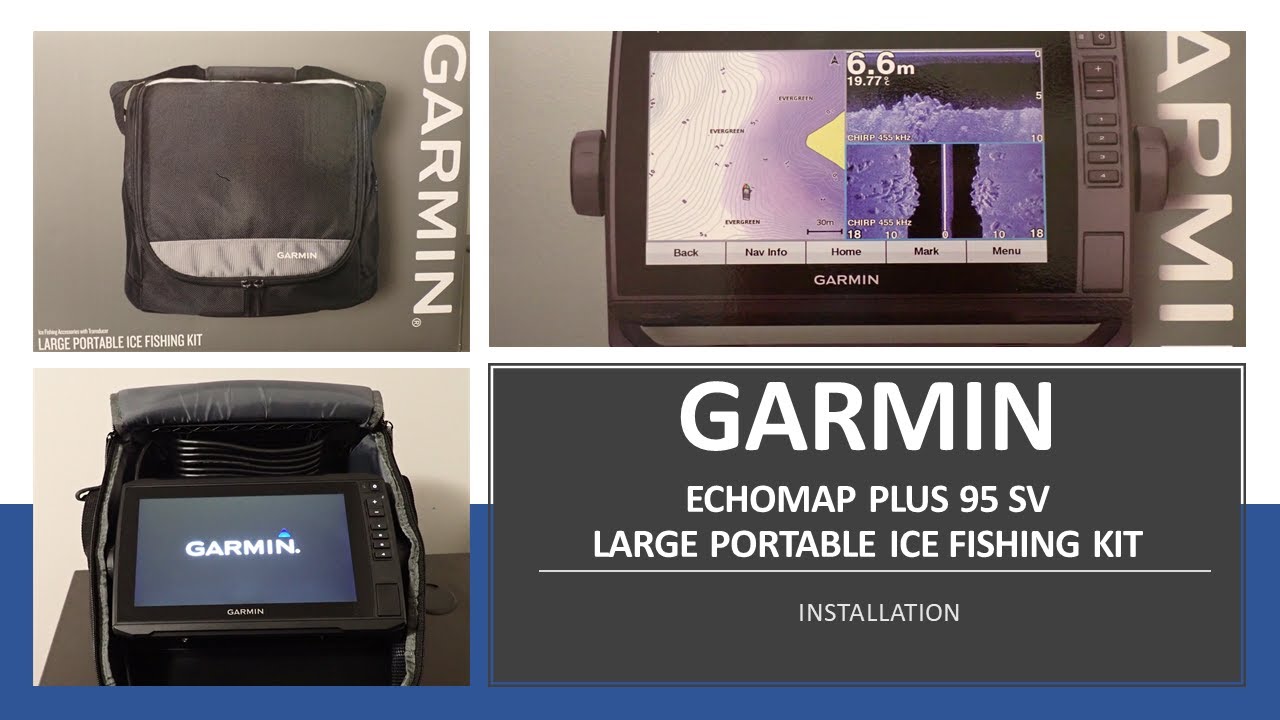 Garmin Echomap Plus 95 SV + Ice Fishing Kit Build 