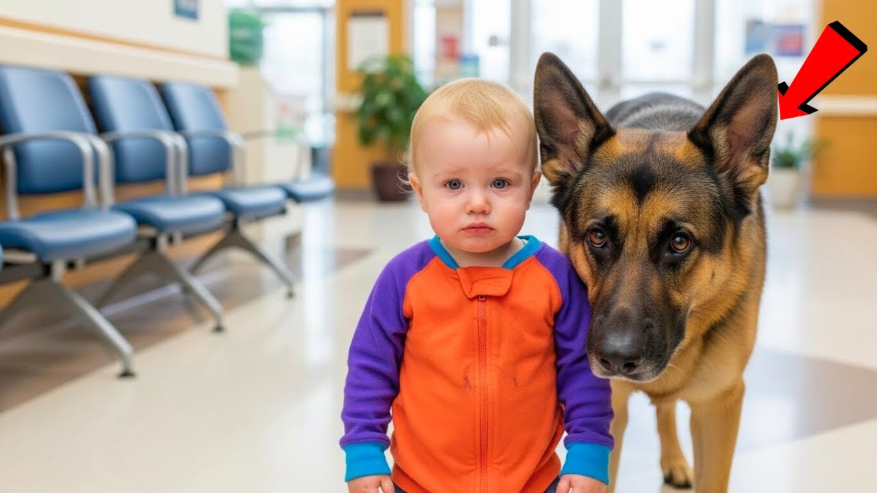 Police Dog Walks Into Hospital with a Wounded Baby — No One Could Believe What Followed!