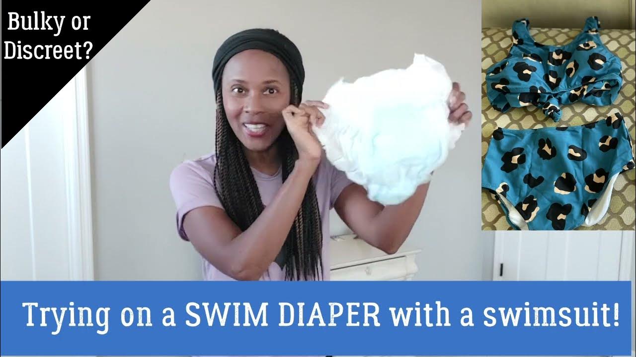 Trying On Swim Diapers With A 2 Piece Swimsuit Discreet Or Bulky Must Watch Youtube