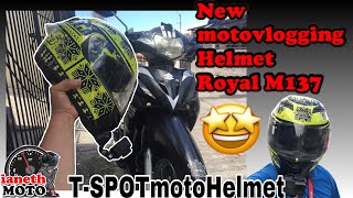 ROYAL M137 FULL FACE DUAL VISOR INDEED REVIEW + T-SPOT HELMET SHOP + Hero5 Black @ ianethMOTO