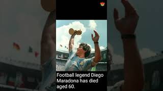 Diego Maradona has died aged 60 #RIPLegend