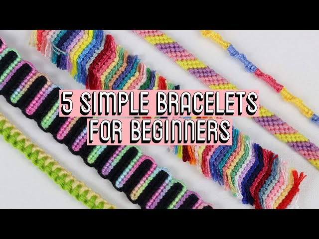 6 Easy Friendship Bracelet Patterns (Tutorials & Videos!) | Marching North