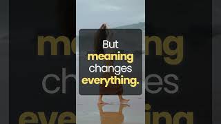 Meaning Gives People Strength #productivity #consistency #manssearchformeaning #bookinsights