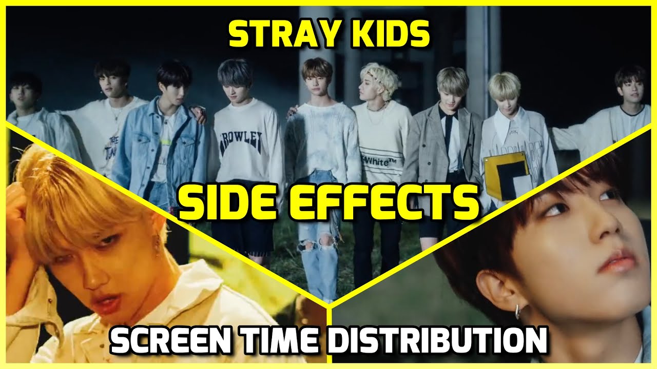 Stray Kids Side Effects Screen Time Distribution [Color coded] YouTube
