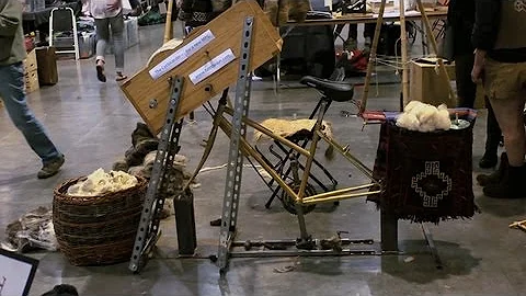 Bicycle-Powered Wool Carding: Cyclocarder