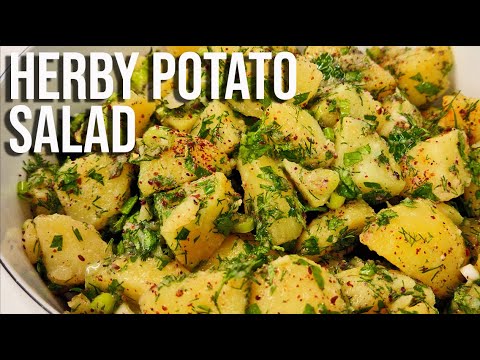 Herby Potato Salad Recipe (No Mayo) | Fresh Turkish Flavors