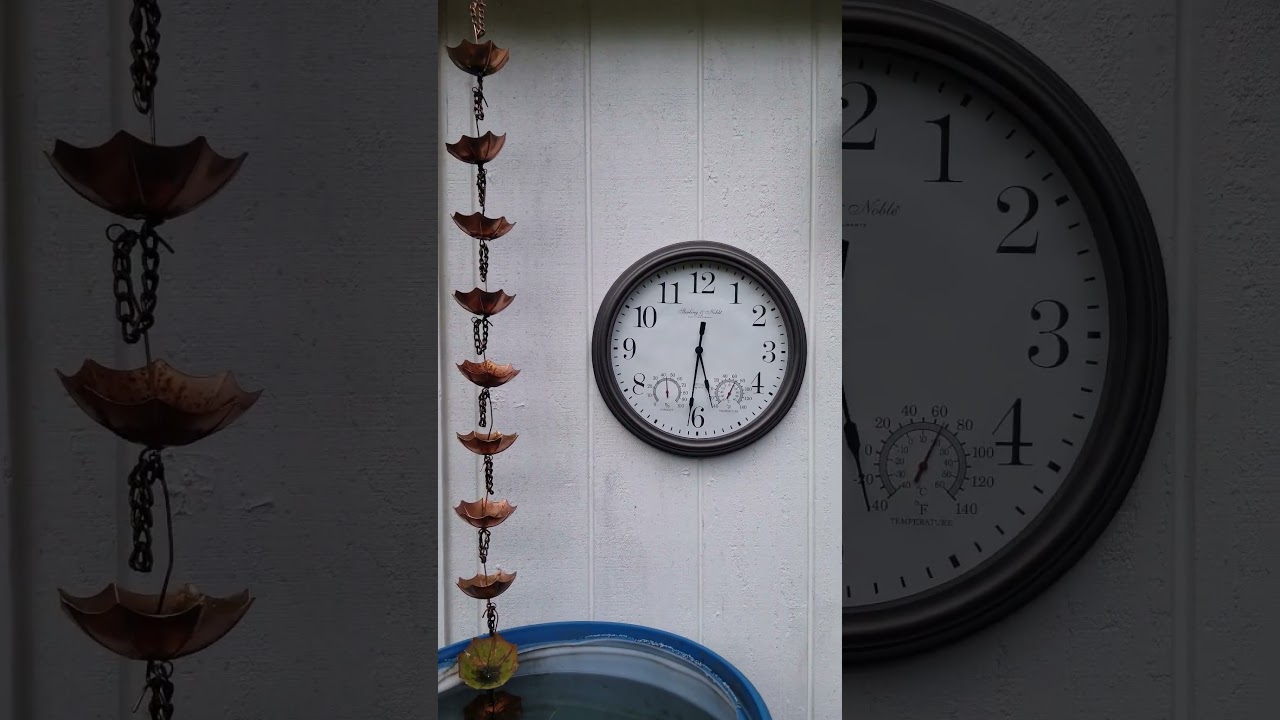 Put up a new outdoor clock.