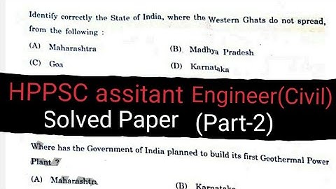 HPPSC  assistant Engineering Solved paper!!  Solved GK (part-2) 18August 2024#hppsc #hpjobs #hprca