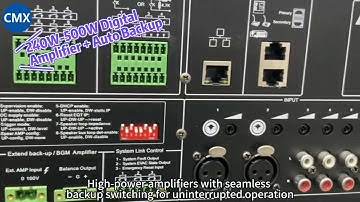 Voice Alarm & Evacuation System for PAVA System and Security Sound System Solutions from CMX AUDIO