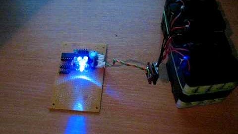 ATMega8 controlled LEDS
