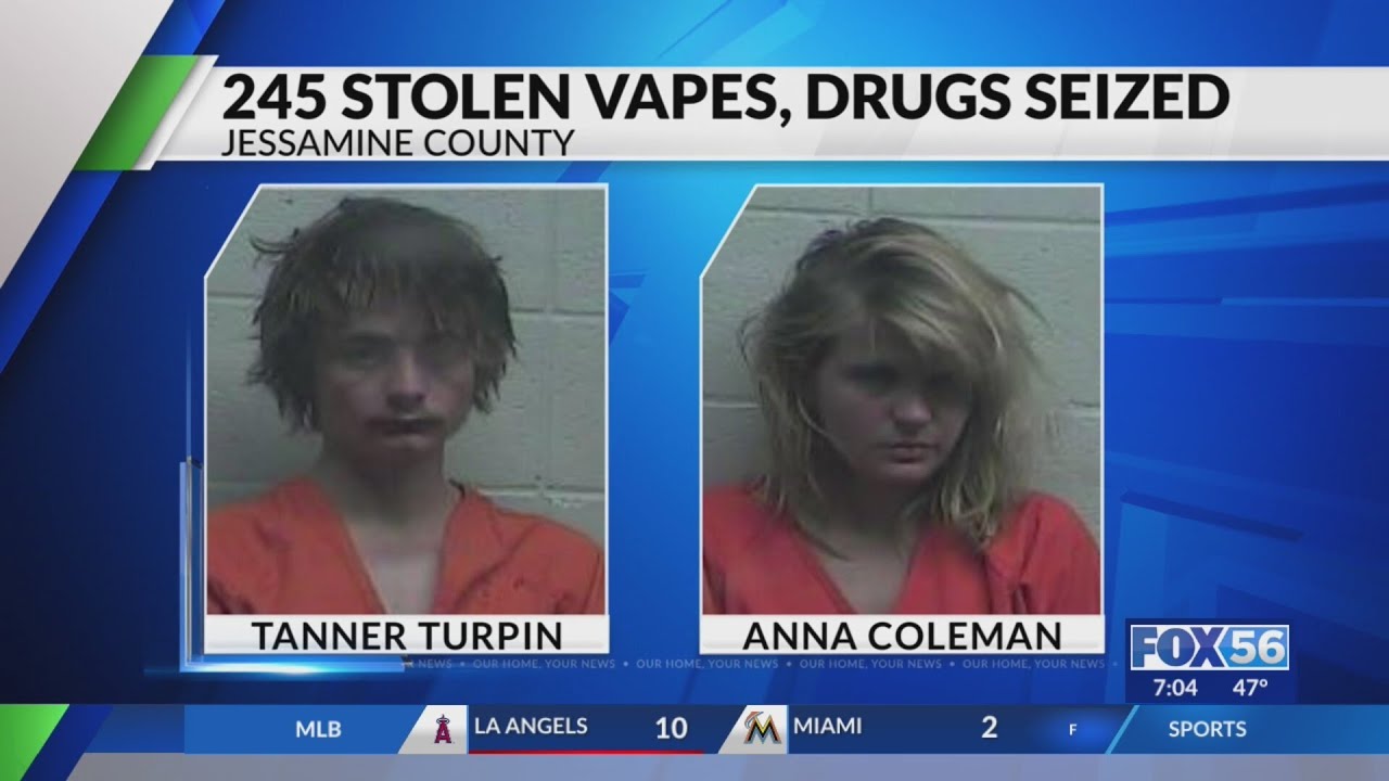 245 stolen vapes, drugs seized in Nicholasville traffic stop lead to 2