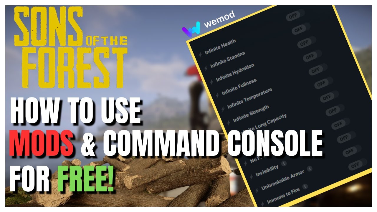 How to Access Sons of the Forest Console Commands & Cheats