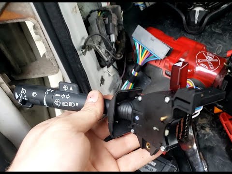 How to Install Turn Signal Switch in a 2006 GMC Topkick C5500 (adds cruise control)