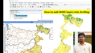 How to add WMS layer in ArcMap ? Adding Bhuban Thematic layers into ArcMap