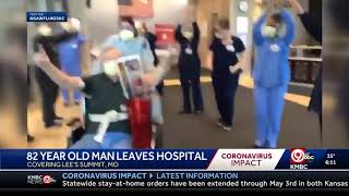 Kmbc 82-Year-Old Is Celebrated As He Leaves Saint Luke S East After Battling Covid-19