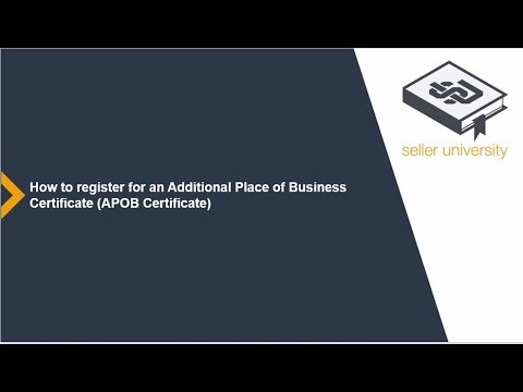 How to obtain an Additional Place of Business certificate - How to obtain an Additional Place of Business certificate