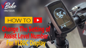 How to change the setting of assist level number for YL80C Display of your electric bike.