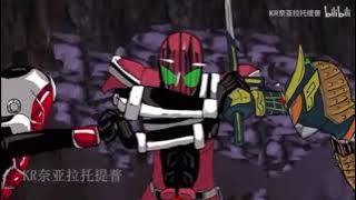 Kamen Rider Decade vs Kamen Rider Gaim and Kamen Rider Wizard- boruto