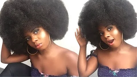 HOW TO GET BIG AFRO ON NATURAL HAIR  TUTORIAL