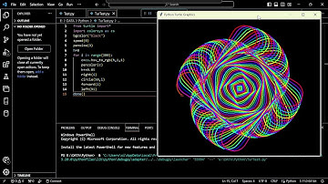 Python Turtle Graphics Animation - Colored Turtle