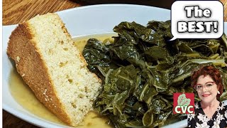 Collard Greens - Crunchy Cornbread - Simple Cooking - Step by Step - How to Cook Tutorial