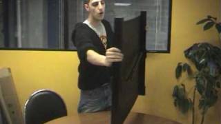 City Software Portable Projector Screen Product Demonstration