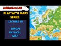 World map series  europe physical map continent wise map series adhisthan ias