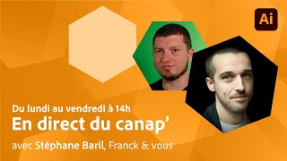 En direct du canap’ | Illustrator : Pathfinder et assemblage de formes Stéphane Baril | Adobe France