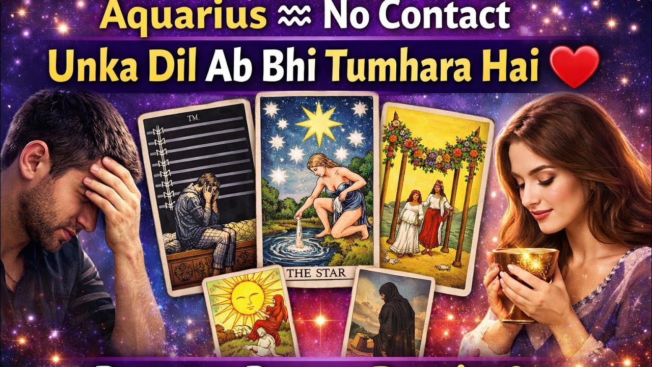 Aquarius ♒ No Contact Love Reading | Partner Feelings Today ❤️ Will They Return? Tarot Hindi 🥰