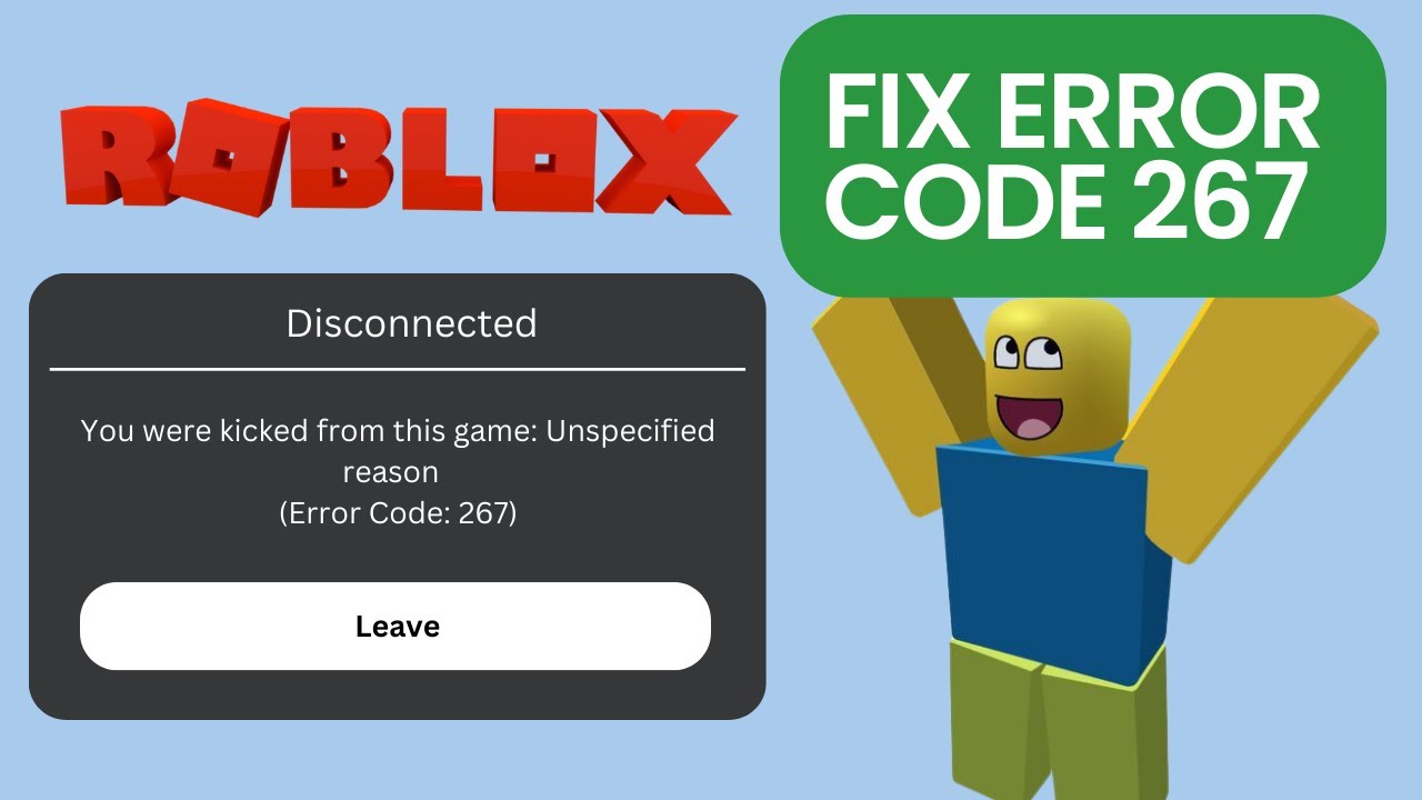 Como corrigir o código de erro 267 no Roblox