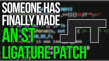 St Finally Has A Ligature Patch And It Actually Works!!!