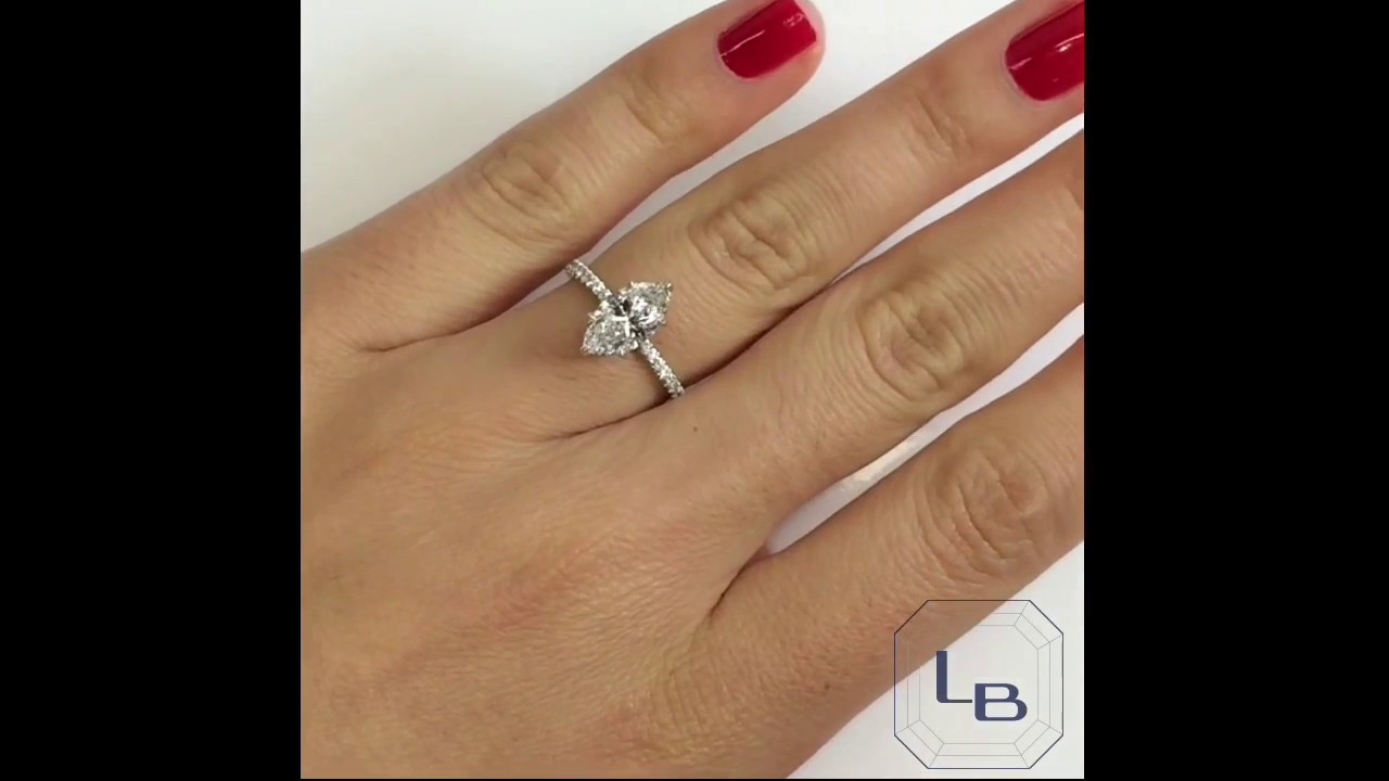 1 41 Ct Marquise Diamond Engagement Ring Youtube