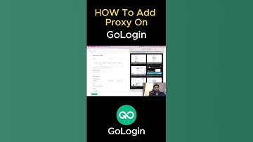 How to add proxy on gologin . Step by Step tutorial #GoLogin