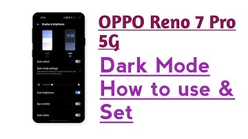 OPPO Reno 7 Pro 5G Dark Mode How to use & Set