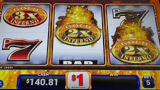 I PLAYED THE GOLD INFERNO SLOT #slotman #casino #slotmachine 