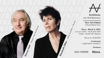 Livestream | AnA | New York Edition - Steven Holl & Elizabeth Diller
