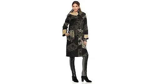 Rara Avis by Iris Apfel Jacquard Floral Coat