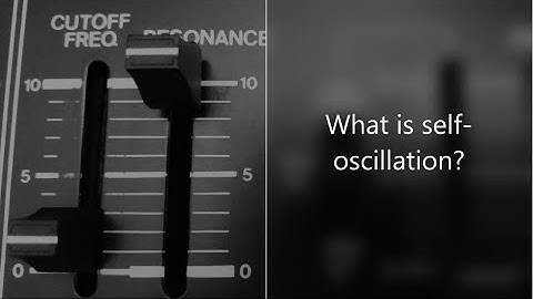 Synth Tutorial - What is self-oscillation?  ( Roland SH-09 )
