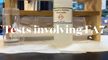 Qualitative Analysis (QA) - Tests involving FA7 [Al³⁺, NH₄⁺, Zn²⁺, Cl⁻, NO₃⁻]