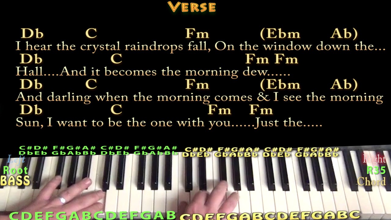 Just The Two Of Us Bill Withers Piano Lesson Chord Chart In Db With Chords Lyrics Youtube
