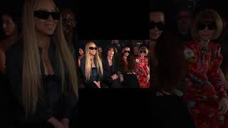 Mariah Carey, Kim Kardashian, Anna Wintour and Shawn Mendes sit front
