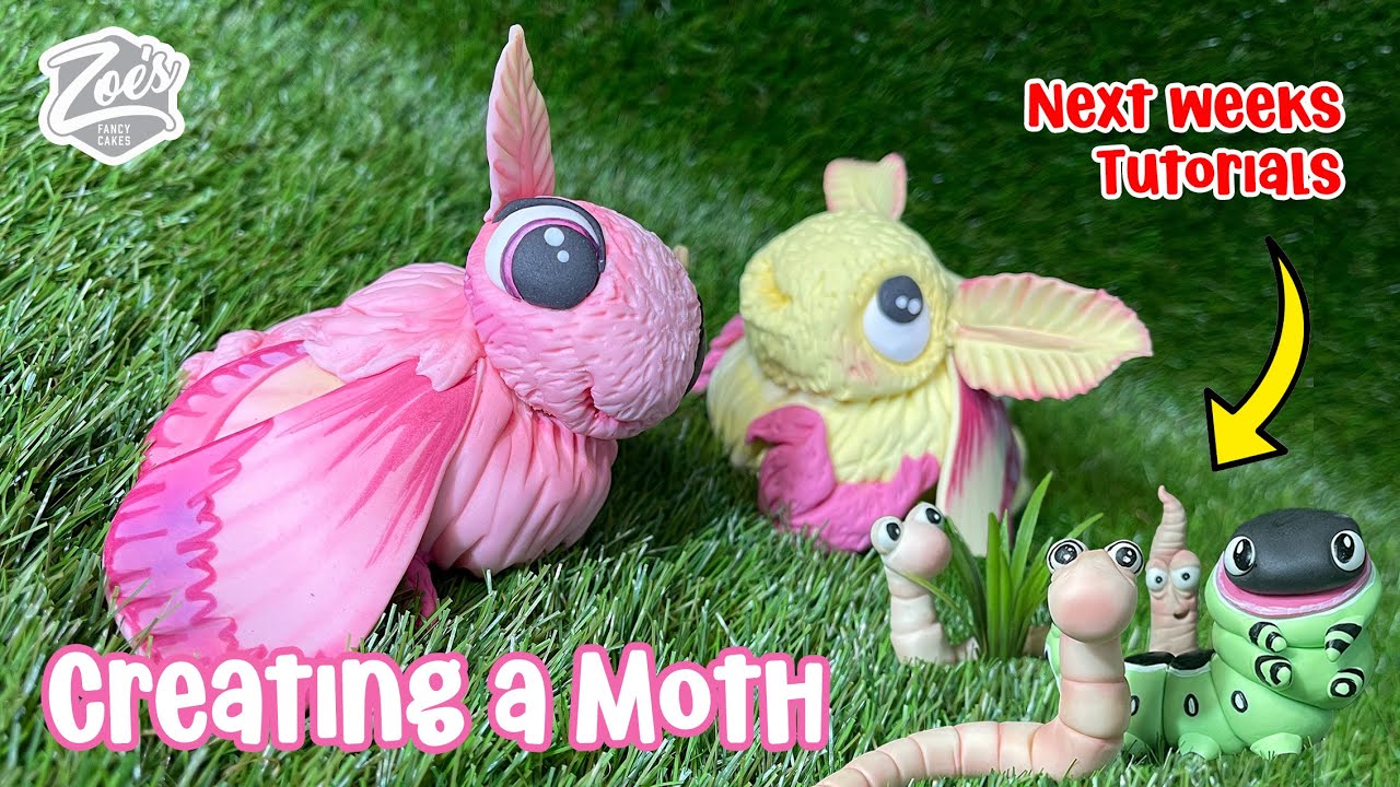 Cute moth cake topper tutorial! 🦋 