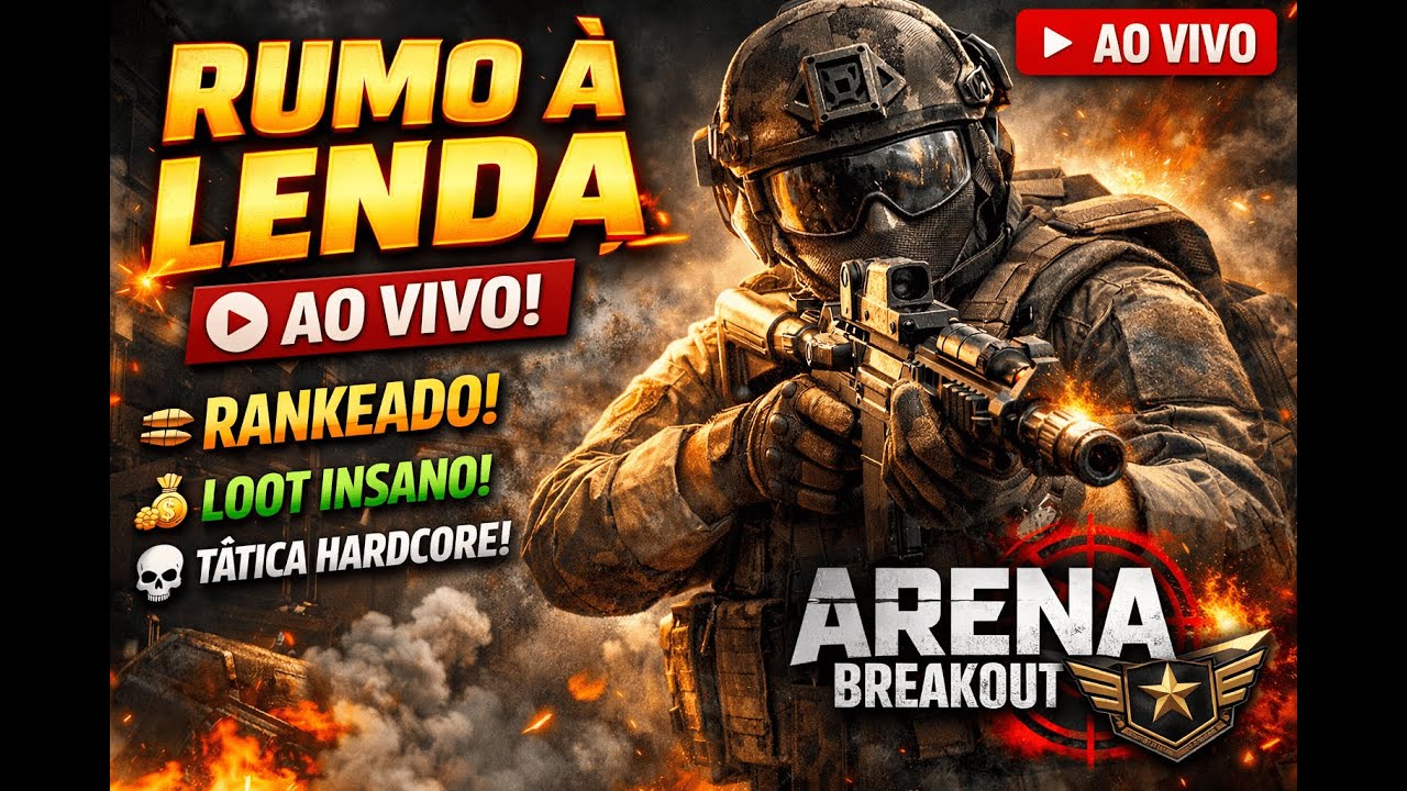 RUMO À LENDA AO VIVO 🔥 | Arena Breakout Rankeado | Gameplay Insana e Tática