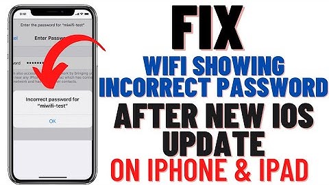 Fix! iPhone Showing Incorrect Wifi Password After New iOS Update ! Fix Incorrect Wifi Password Issue