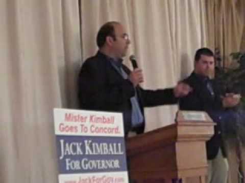 Jeff Chidester MCs at the Jack For Gov! campaign e...