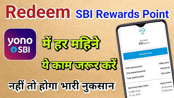 How to Redeem SBI Rewards Points in Yono sbi