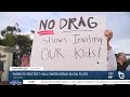 Parents protest Halloween drag show flyer