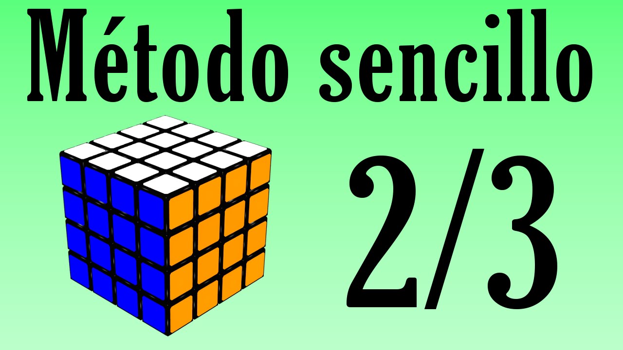 Como Hacer Un Cubo 4x4 Cubo de 4x4x4 - Método sencillo (parte 2/3) - YouTube